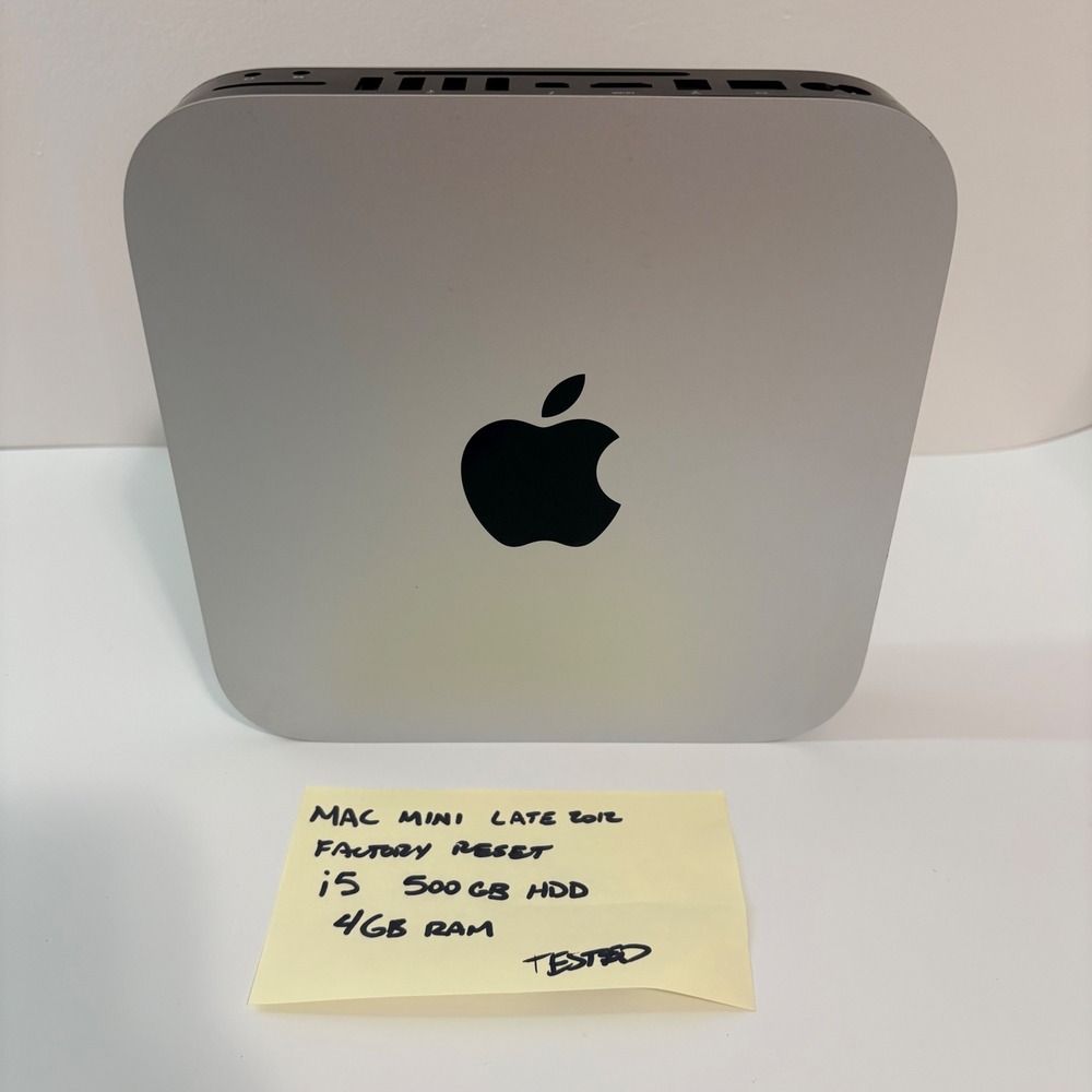 Apple Mac Mini A1347 Late 2012 i5 500GB HDD 4GB RAM Silver Great Used Condition
